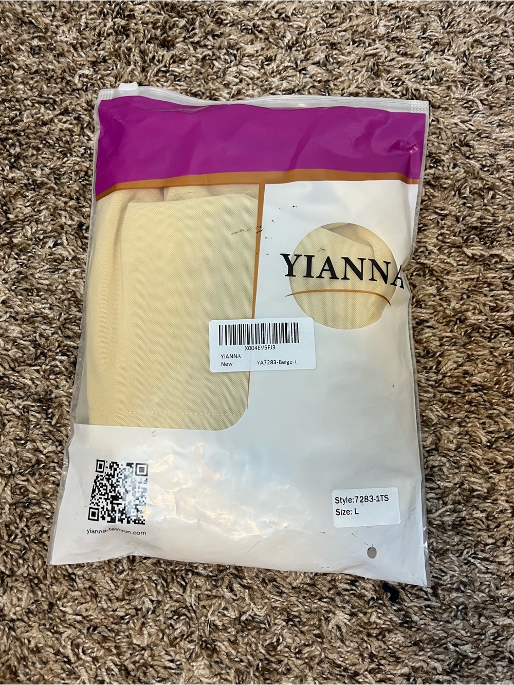 NWT Yianna Front Zip Full Bust Mid-Thigh Faja Bodysuit - Picture 5 of 5